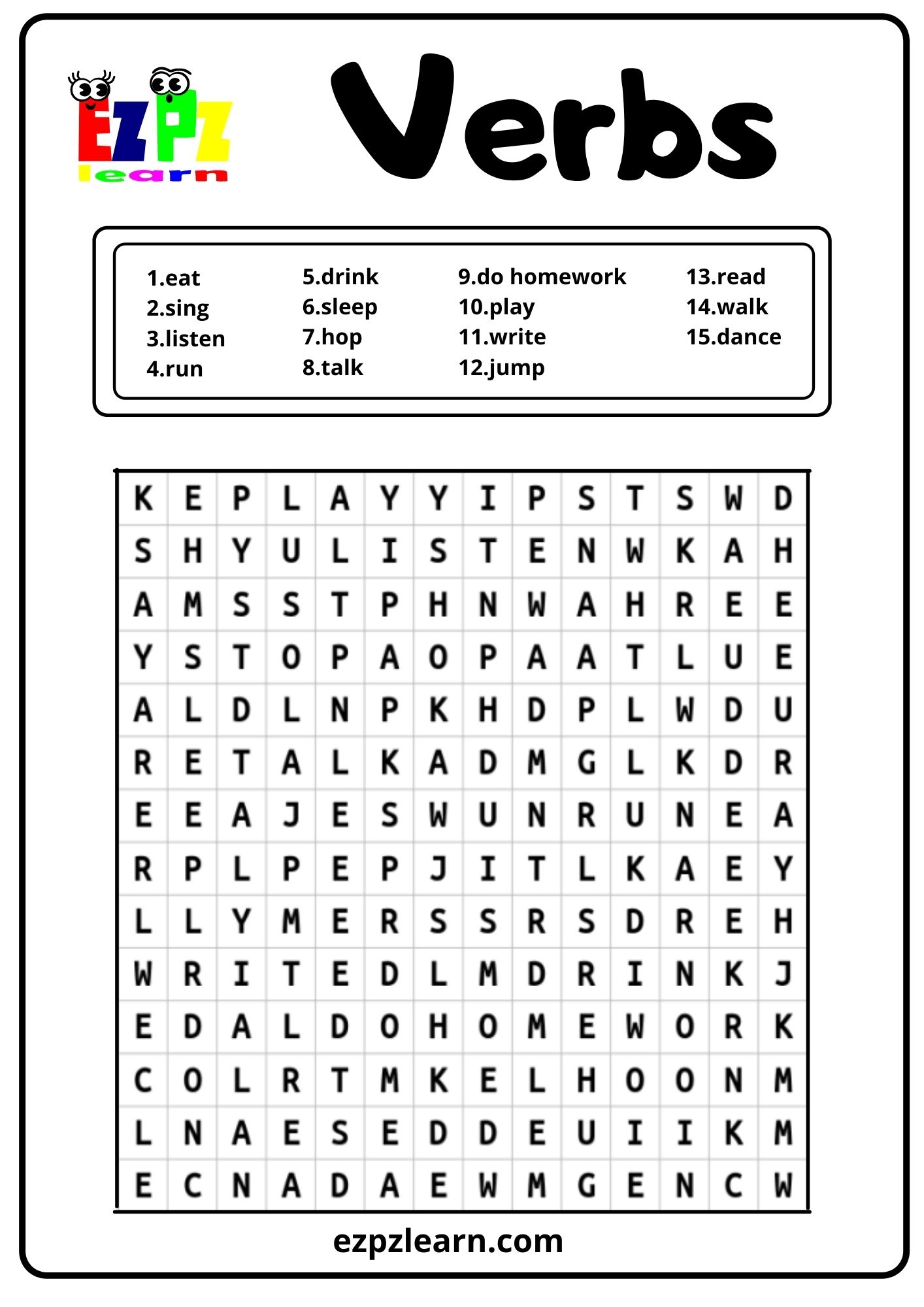 action-verbs-ezpzlearn